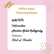 Charger l'image dans la galerie, Police Thermocollant