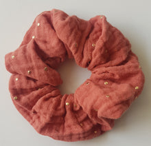 Charger l'image dans la galerie, Détail chouchou orange double gaze