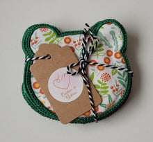 Charger l'image dans la galerie, Lingette ourson verte