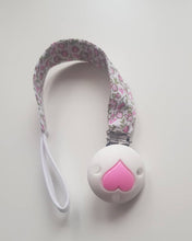 Charger l'image dans la galerie, attache tétine coeur