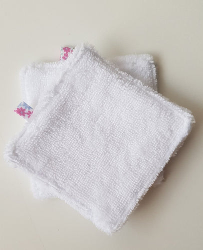 Lingettes tout bambou blanches